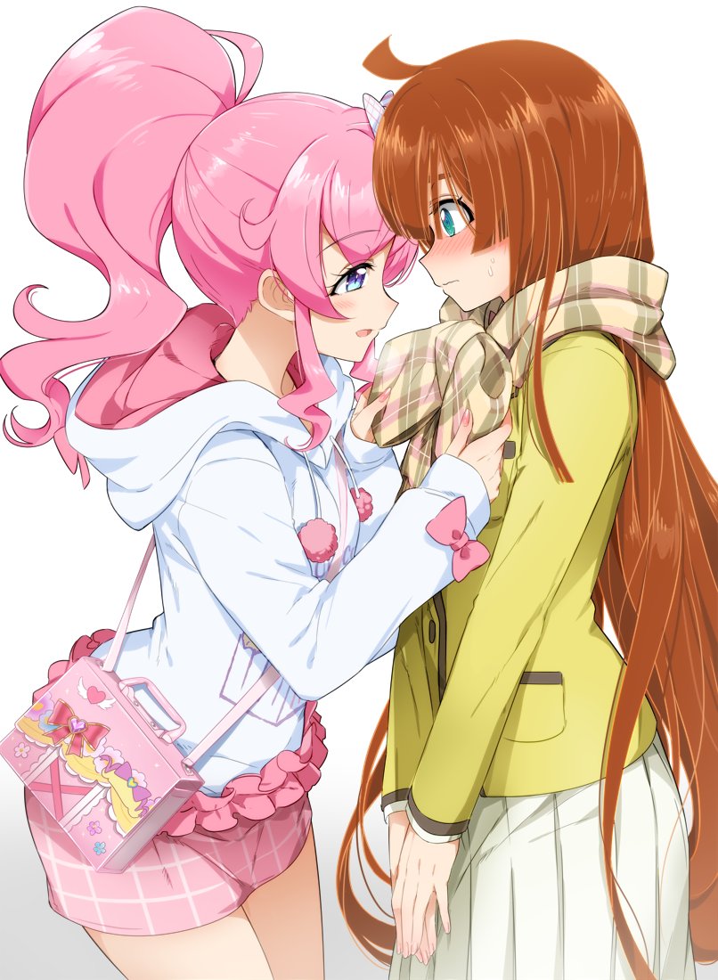 momoyama mirai and nijinosaki dia (pretty series and 1 more) drawn by usaginiku1123