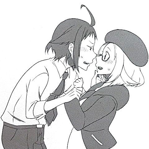 bianca and cheren (pokemon and 1 more) drawn by kaori_kazuma