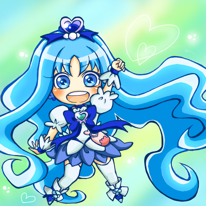 kurumi erika and cure marine (precure and 1 more) drawn by mashu07