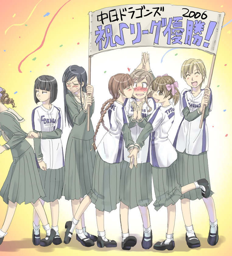 fukuzawa yumi, toudou shimako, shimazu yoshino, ogasawara sachiko, matsudaira touko, and 2 more (maria-sama ga miteru and 1 more) drawn by you2