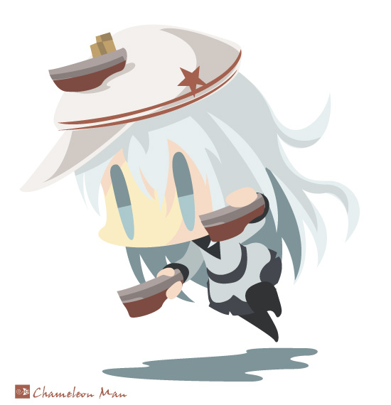 hibiki and verniy (kantai collection) drawn by chameleon_man_(three)