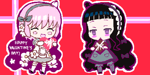 snow white and hardgore alice (mahou shoujo ikusei keikaku and 1 more) drawn by hayanye