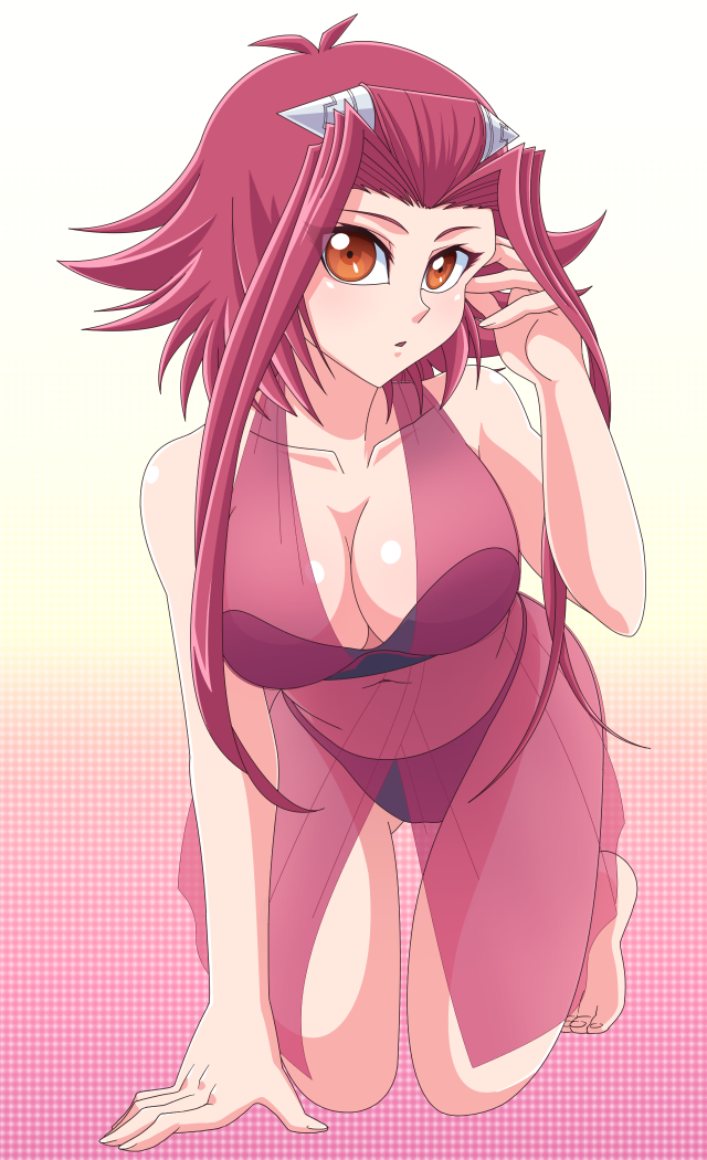 izayoi aki (yu-gi-oh! and 1 more) drawn by moh_(name-74)