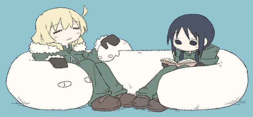 chito, yuuri, and nuko (shoujo shuumatsu ryokou) drawn by tm_(utfp3372)