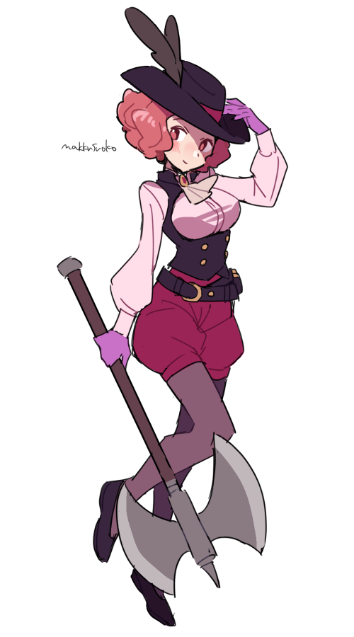okumura haru and noir (persona and 1 more) drawn by do_m_kaeru