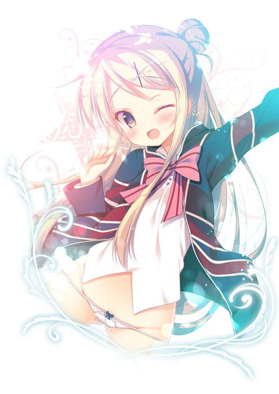 kujou karen (kin-iro mosaic) drawn by mitsumomo_mamu