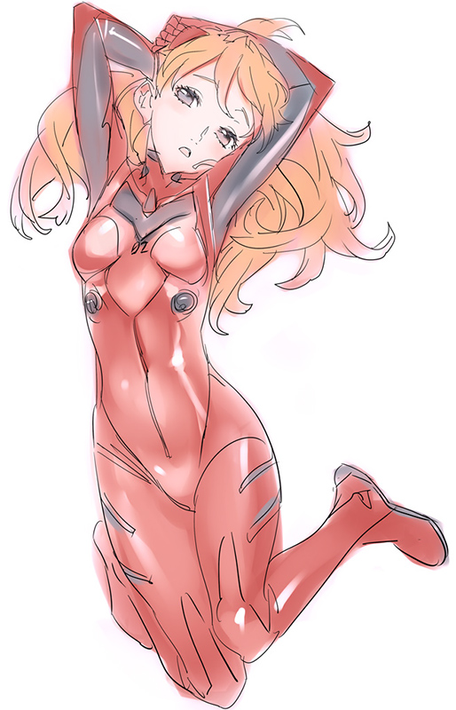 souryuu asuka langley (neon genesis evangelion) drawn by nishieda