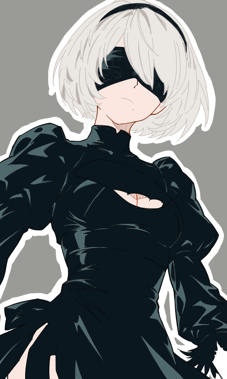 2b (nier and 1 more) drawn by xel4