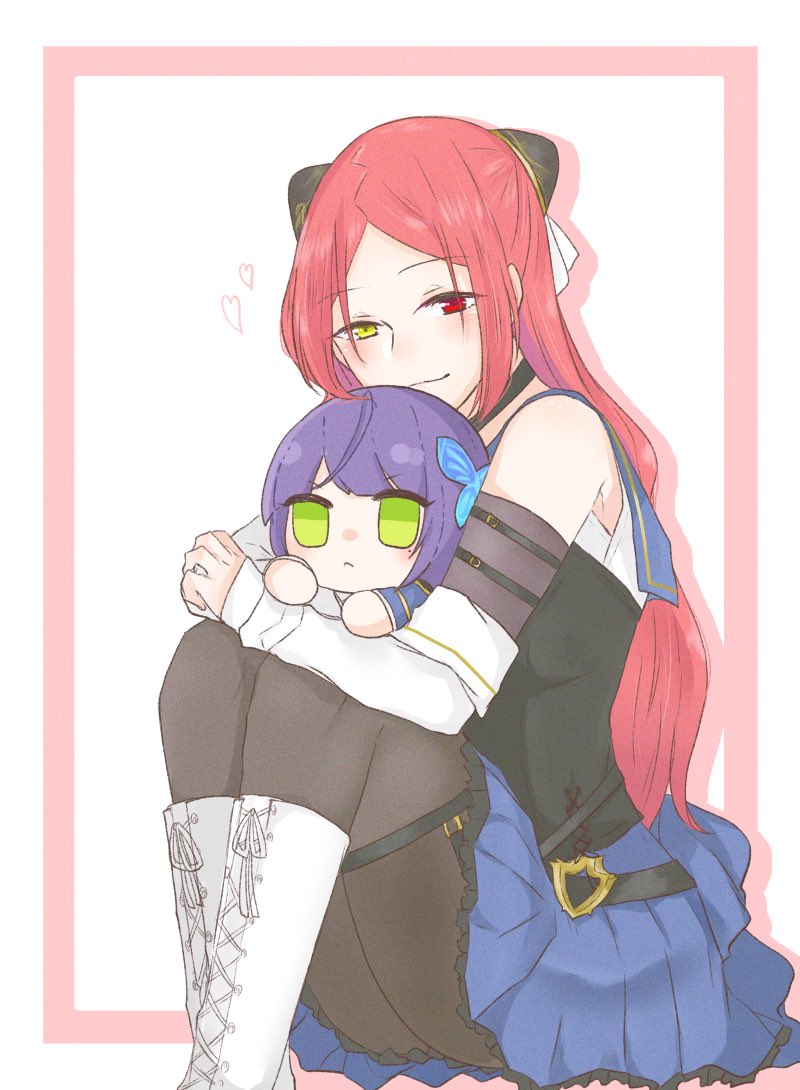 funada kiito and shiba tomoshibi (assault lily) drawn by nigari_(ngari_0115)