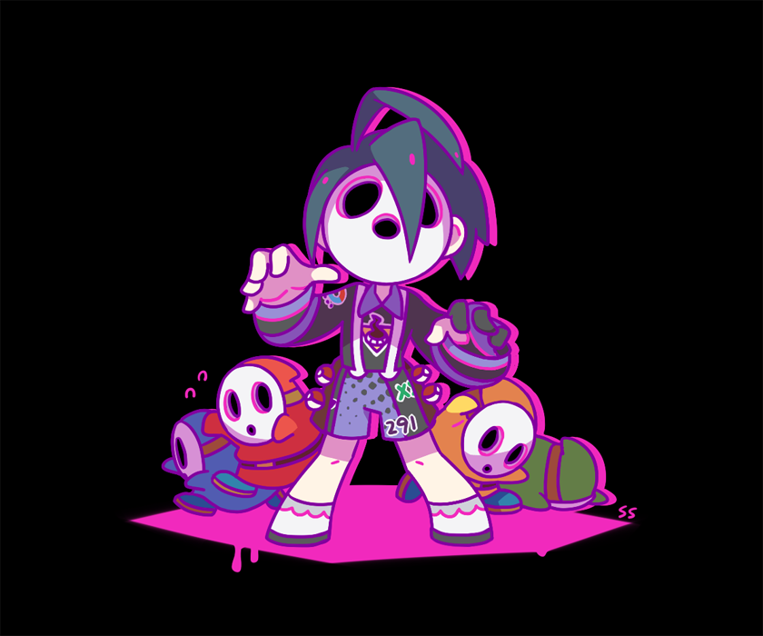 allister and shy guy (pokemon and 2 more) drawn by ssalbulre