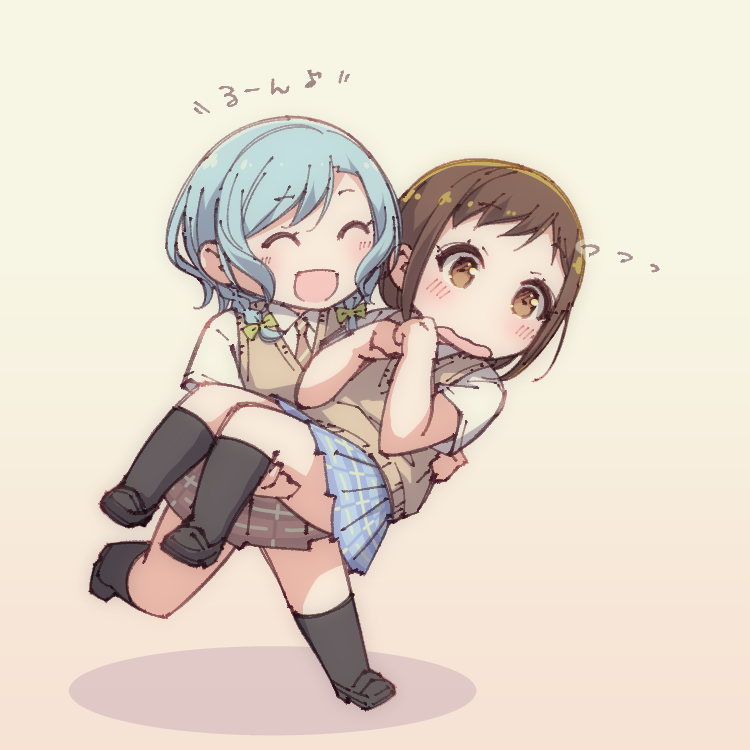 hikawa hina and hazawa tsugumi (bang dream!) drawn by ayasaka