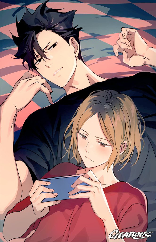 kuroo tetsurou and kozume kenma (haikyuu!!) drawn by gearous