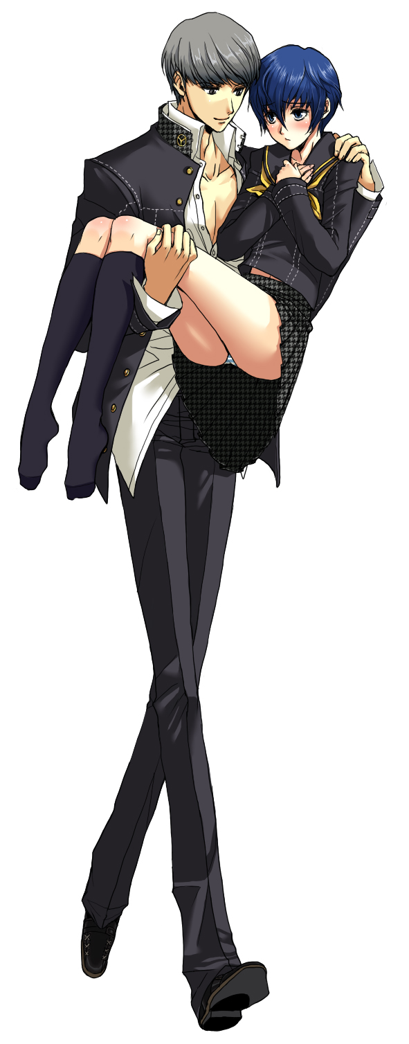narukami yu and shirogane naoto (persona and 1 more) drawn by komine_minamo