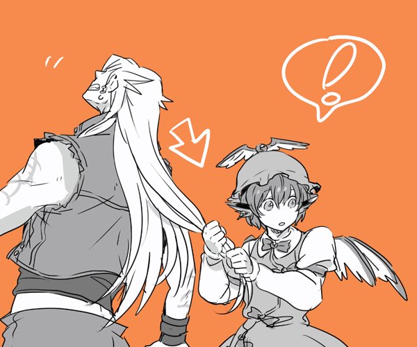 mystia lorelei and yami no agito (touhou and 4 more) drawn by emu_(losspass)