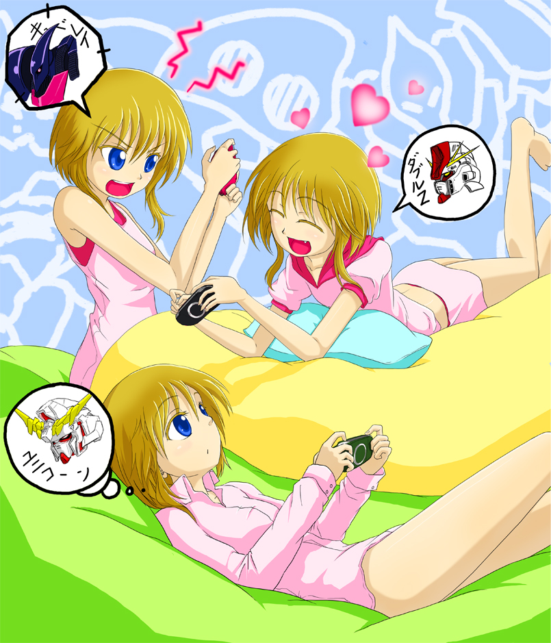 puru two, elpeo puru, unicorn gundam, marida cruz, zz gundam, and 1 more (gundam and 2 more)