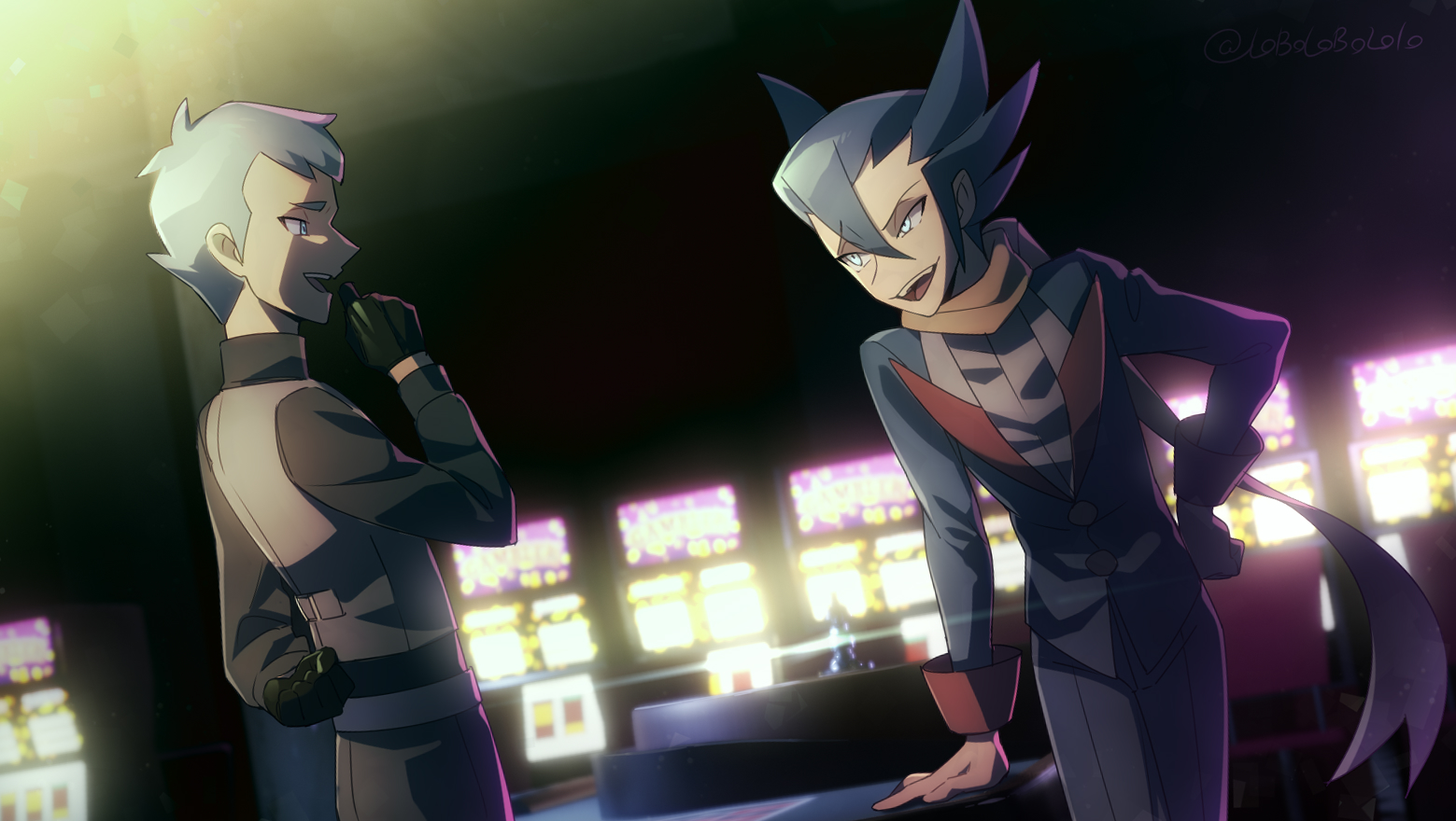 Grimsley And Archer Pokemon And 3 More Drawn By Momoji Lobolobo10 Danbooru