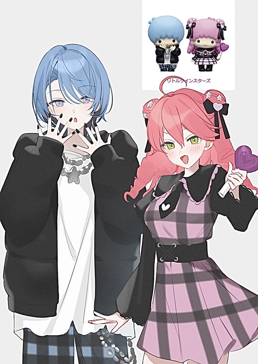 hoshimachi suisei, sakura miko, lala, and kiki (hololive and 2 more) drawn by kuma_daigorou
