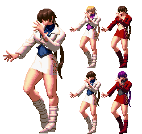 shermie (the king of fighters and 1 more) drawn by black_big_box