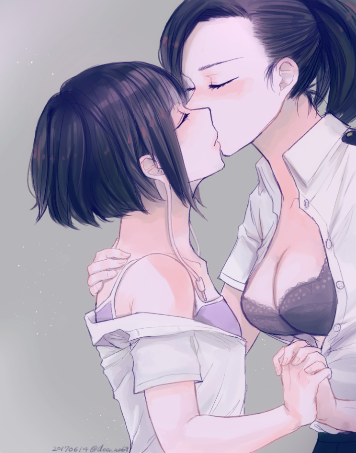 yaoyorozu momo and jiro kyoka (boku no hero academia) drawn by deer_no69