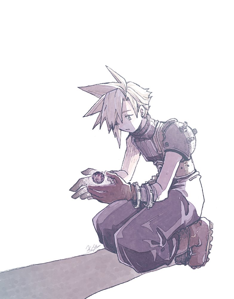 cloud strife (final fantasy and 1 more) drawn by michibata_65