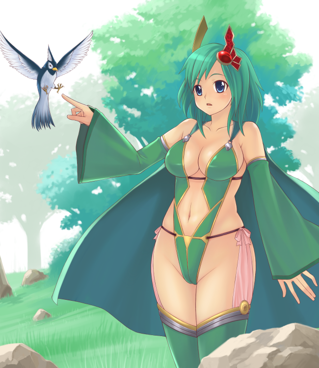 rydia (final fantasy and 1 more) drawn by yokaze_japan