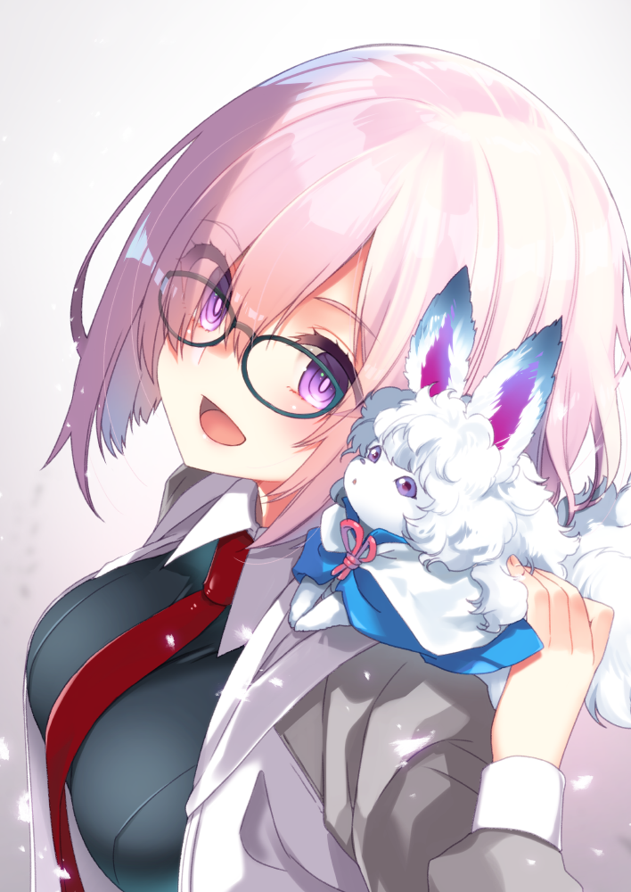 mash kyrielight and fou (fate and 1 more) drawn by koruri