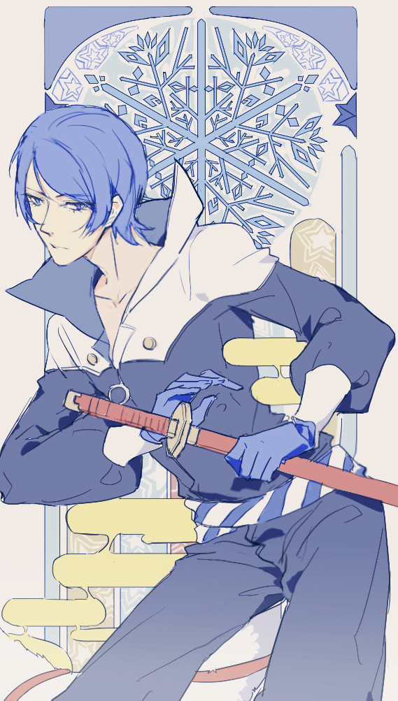 kitagawa yuusuke (persona and 1 more) drawn by senisinn