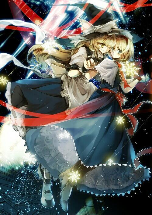 kirisame marisa and alice margatroid (touhou) drawn by no-kan
