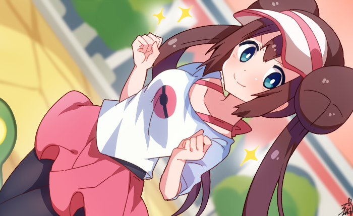 rosa (pokemon and 2 more) drawn by omuretsu
