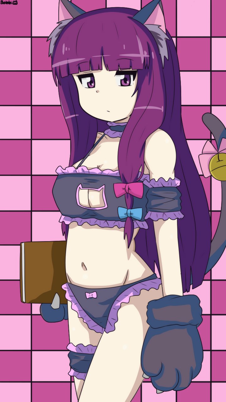 patchouli knowledge and oyama mahiro (touhou and 1 more) drawn by bambi2000line