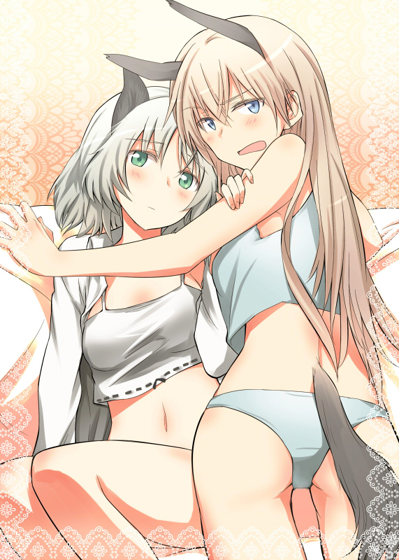 sanya v. litvyak and eila ilmatar juutilainen (world witches series and 1 more) drawn by tsuchii_(ramakifrau)
