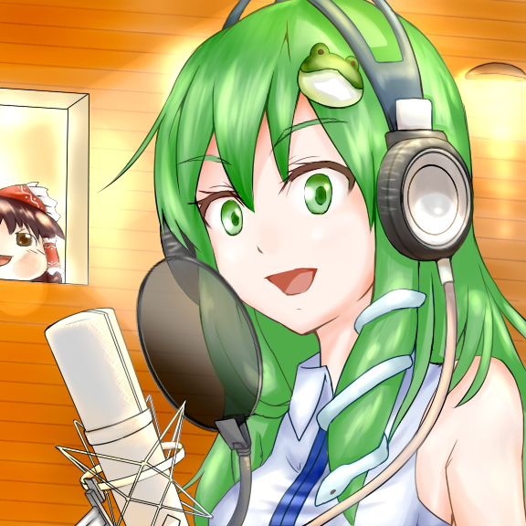 hakurei reimu and kochiya sanae (touhou) drawn by sakusyo