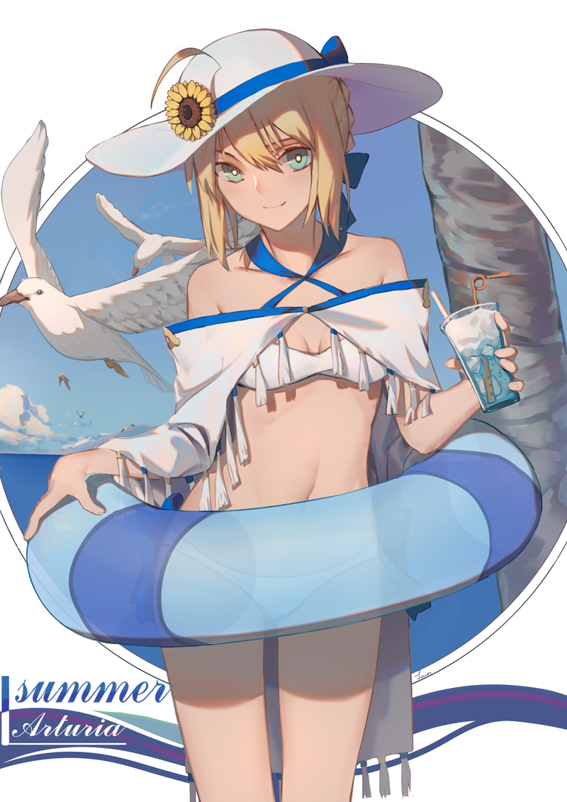 artoria pendragon and saber (fate and 1 more) drawn by lanzi_(415460661)