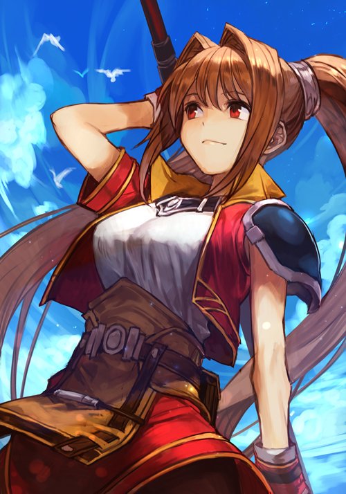 estelle bright (eiyuu densetsu and 1 more) drawn by hungry_clicker