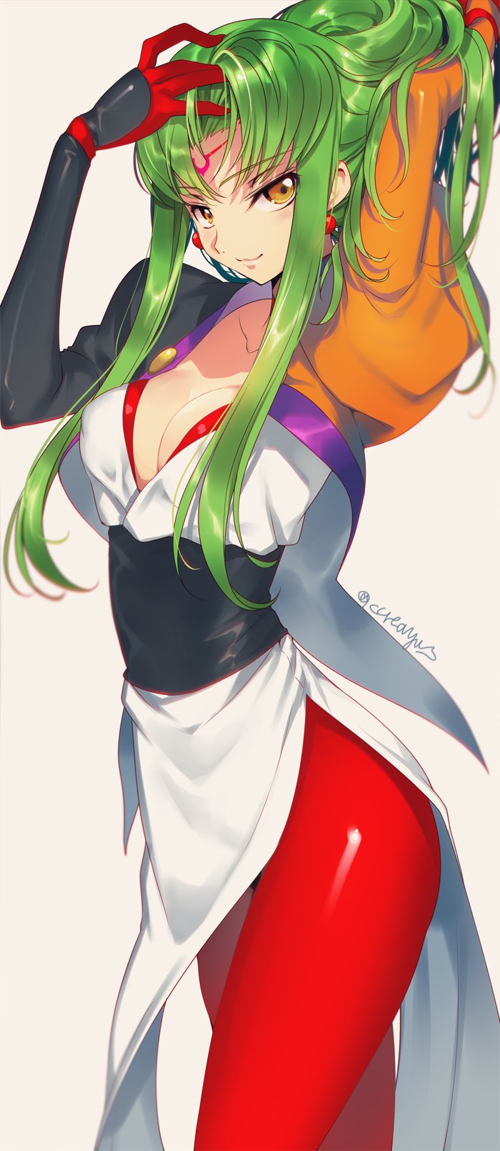 c.c. and ryouko (code geass and 1 more) drawn by creayus