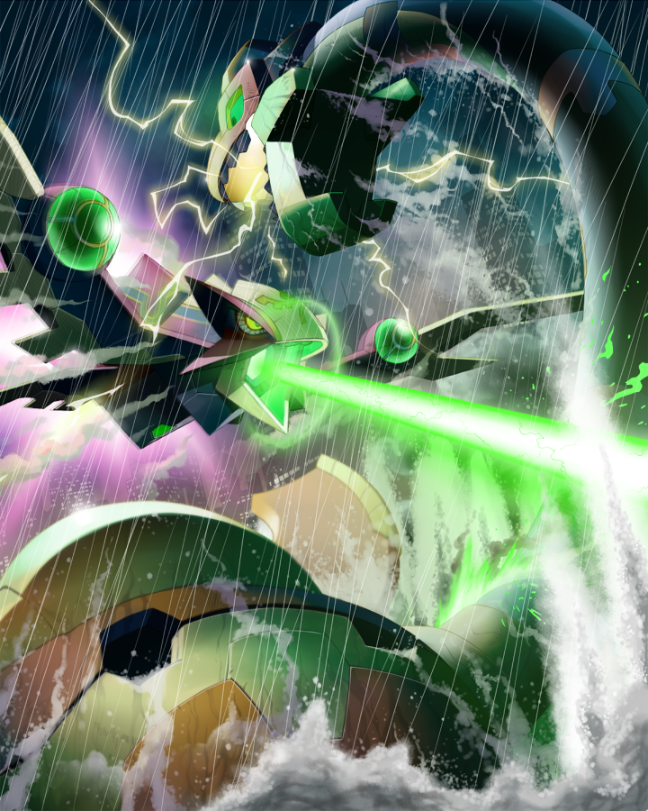 terra condor and plesio surf (mega man and 2 more) drawn by napo