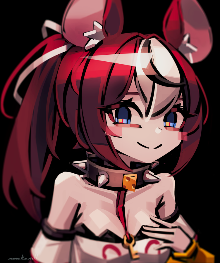 hakos baelz (hololive and 1 more) drawn by makaroll