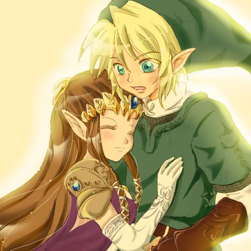 link and princess zelda (the legend of zelda and 1 more) drawn by tomii_rin