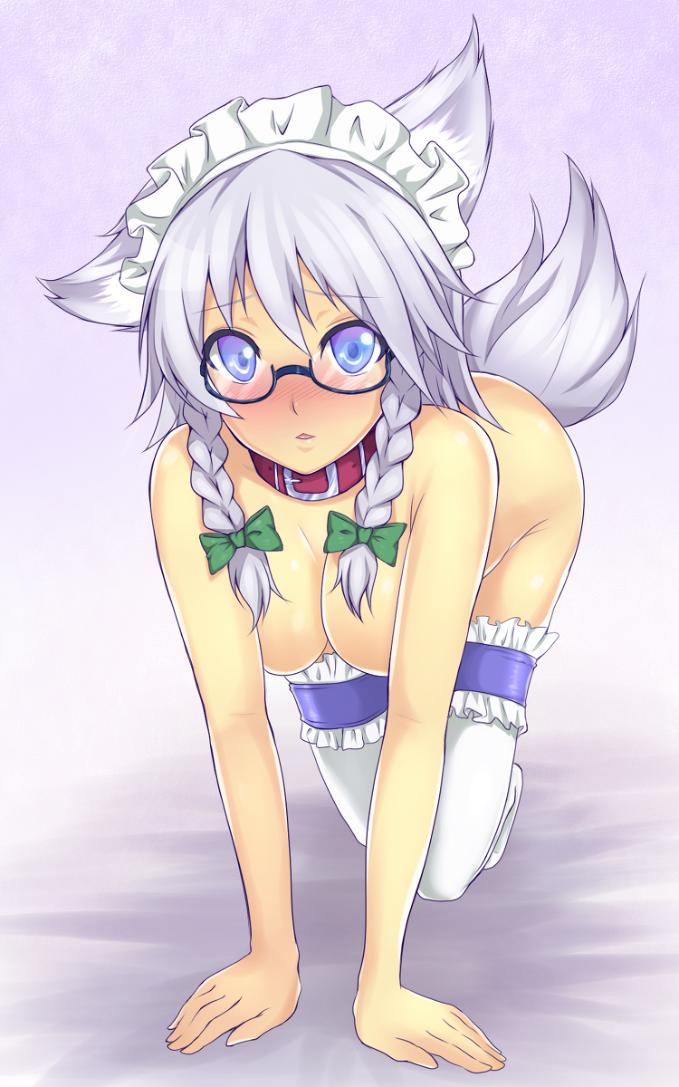 izayoi sakuya and inu sakuya (touhou) drawn by makita_(twosidegekilove)