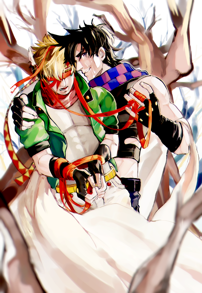 joseph joestar and caesar anthonio zeppeli (jojo no kimyou na bouken and 1 more) drawn by hattori_(karaage053)