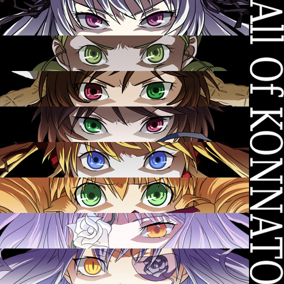 suigintou, shinku, suiseiseki, souseiseki, hinaichigo, and 3 more (persona and 1 more)