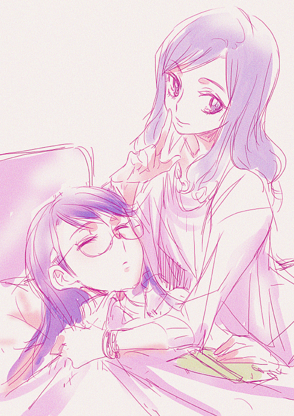 tsukikage yuri and kurumi momoka (precure and 1 more) drawn by tima