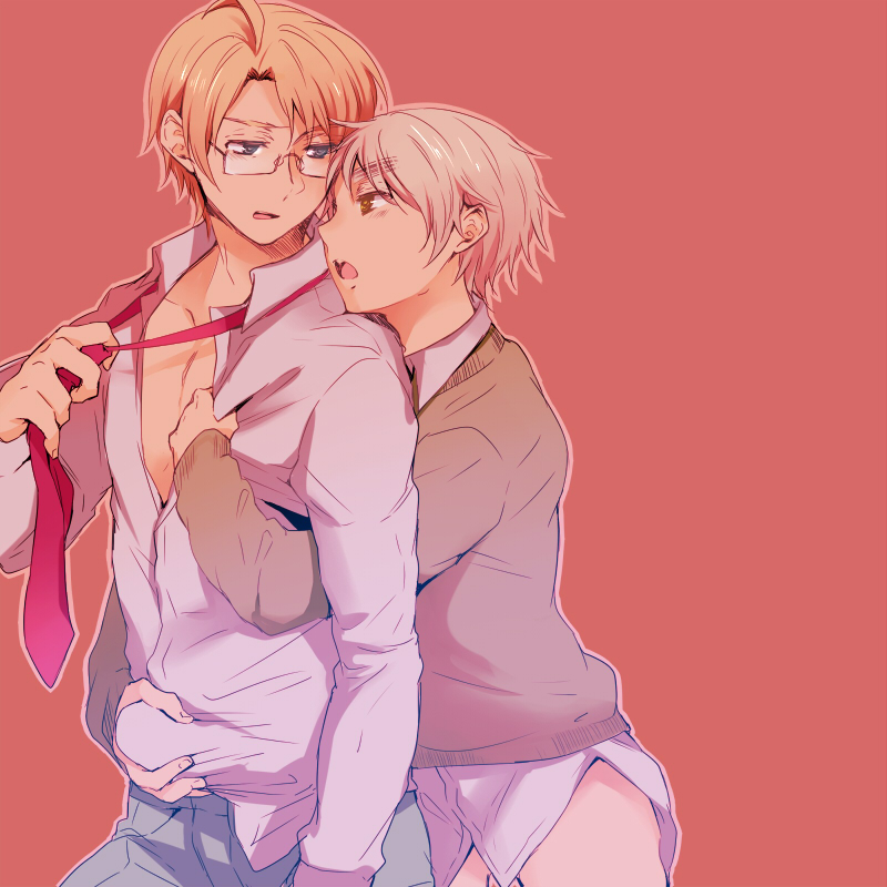 america and united kingdom (axis powers hetalia) drawn by epuko