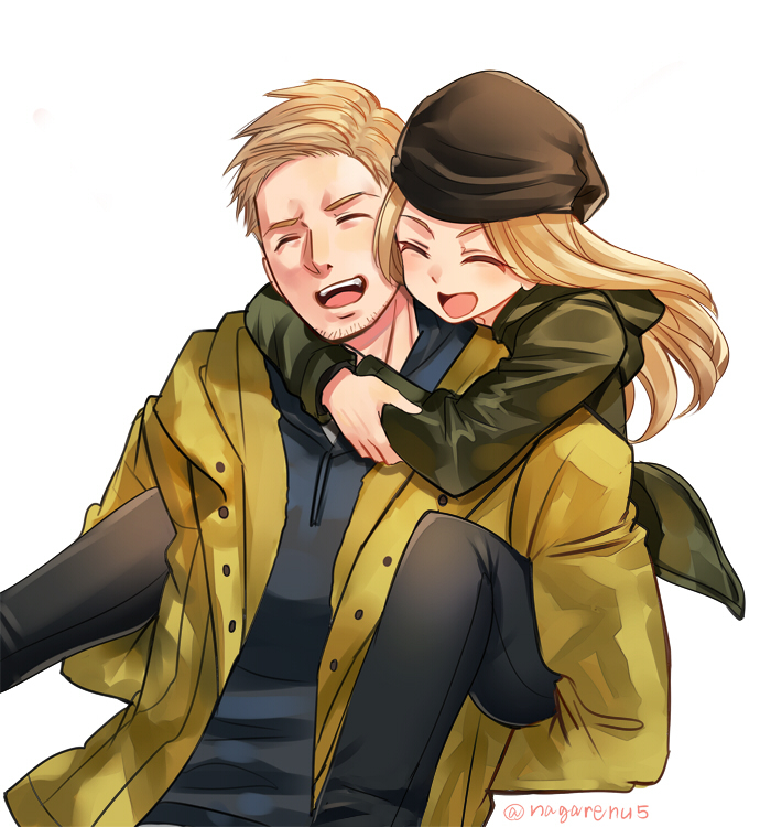 ethan winters and rosemary winters (resident evil and 1 more) drawn by nagare