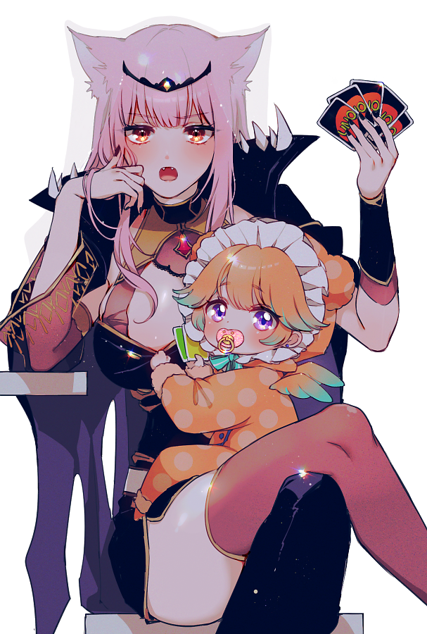 mori calliope and takanashi kiara (hololive and 1 more) drawn by mamaloni