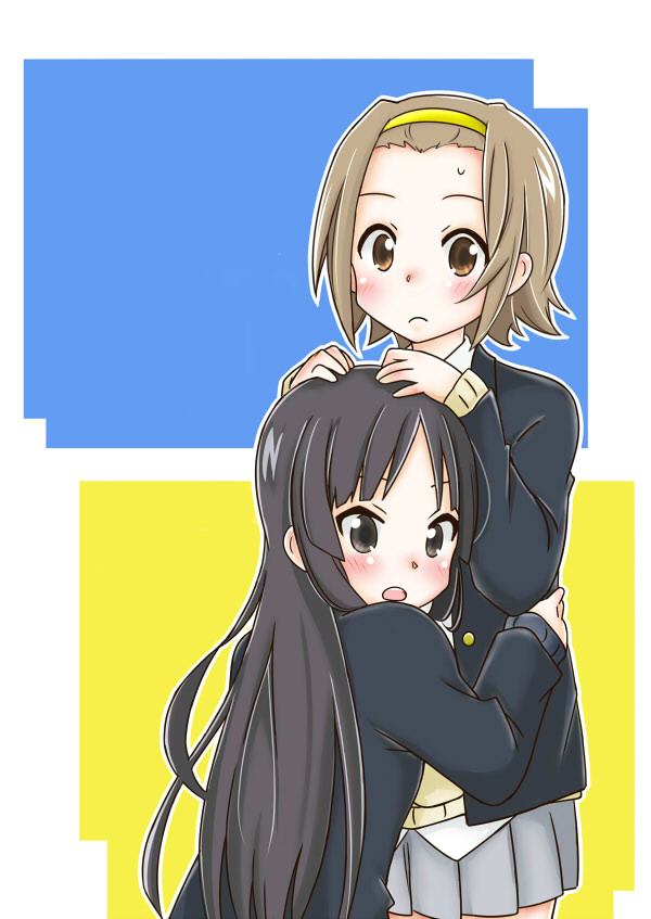 akiyama mio and tainaka ritsu (k-on!) drawn by maka_(hyougenbu)