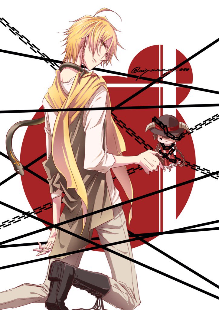 alicein mikuni and doubt doubt (servamp) drawn by miyanagi_000