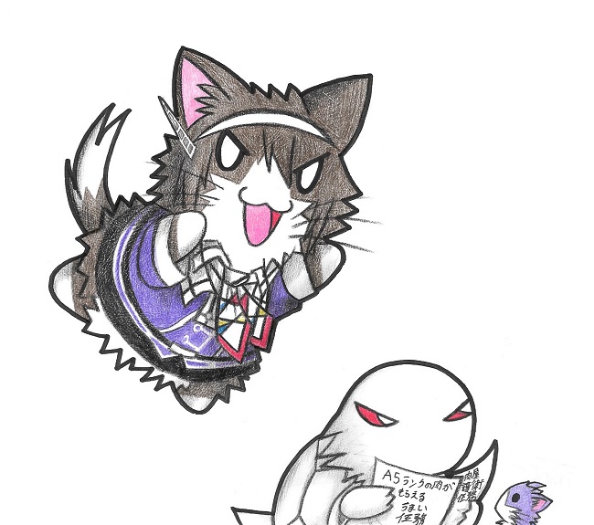 admiral, ashigara, non-human admiral, sakawa, and ashigara kai ni (kantai collection) drawn by neko_kyo