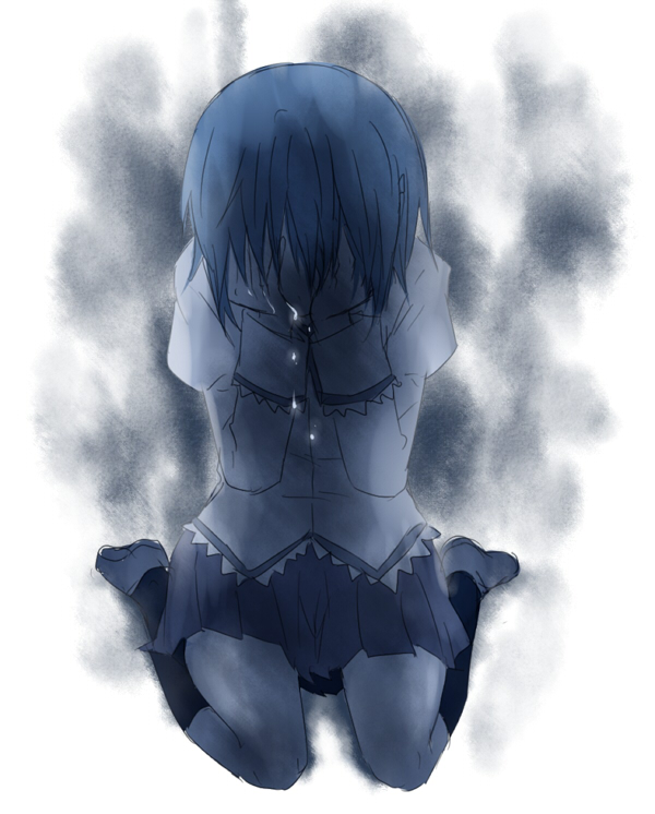 miki sayaka (mahou shoujo madoka magica) drawn by maruki_(punchiki)