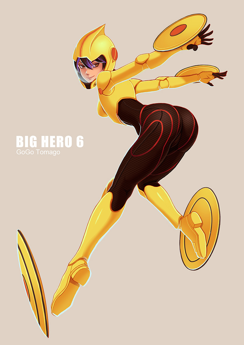 gogo tomago (big hero 6) drawn by hayate_(leaf98k)